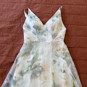 Jenny Yoo Vintage Floral Ivory Sage Multi Dani Bridesmaids Dress